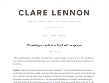 Tablet Screenshot of clarelennon.com